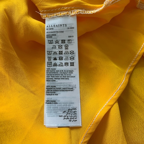 All Saints Amor Dress Tiger Lily 2 - Picture 13 of 14